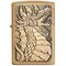 Zippo 2022 Zippo Dragon Emblem Brushed Brass ZIP-49297 - alternate 1